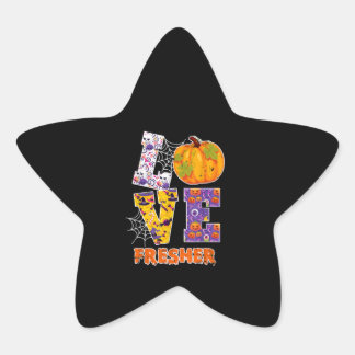 Love Fresher Teacher School Halloween Costume Gift Ster Sticker