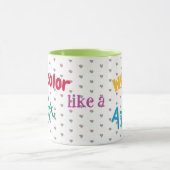 Love, Friendship, Rainbow Hearts, Colorful Mug (Centre)