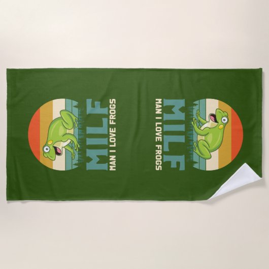 Love Frogs Beach Towel Strandlaken (Voorkant)