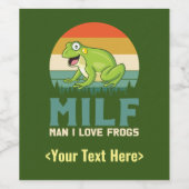 Love Frogs Étiquettes de bouteille (Étiquettes simples)