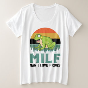 Love Frogs Plus Taille Chemise