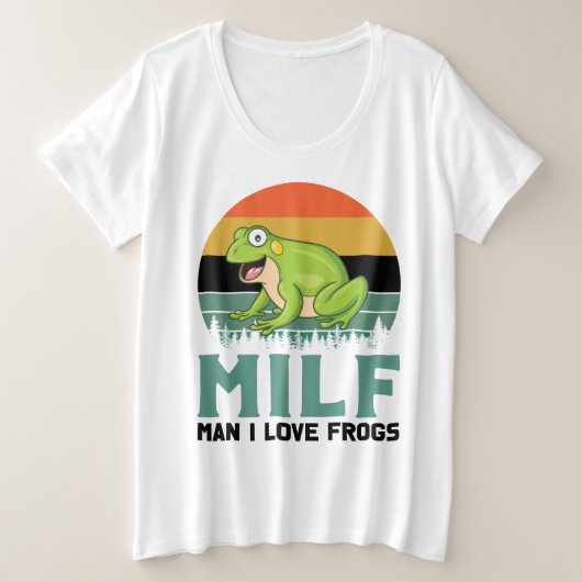 Love Frogs Plus Taille Chemise (Design devant)