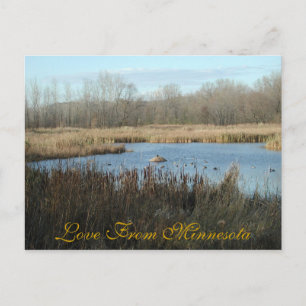 Love From Minnesota Briefkaart beroemd gemaakt doo