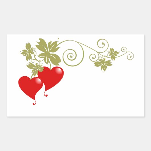 Love Fruit Rechthoekige Sticker (Voorkant)