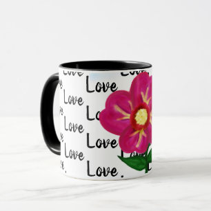 Love Fuchsia Flower Mug