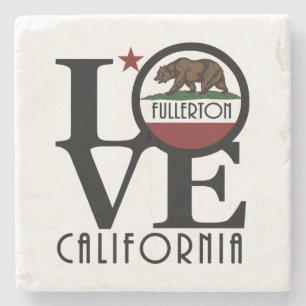 LOVE Fullerton California Stenen Onderzetter