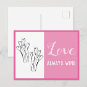 LOVE Gagne toujours la carte de confirmation (Devant / Derrière)