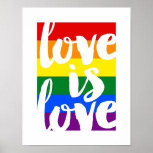 Love Gay Pride Motivatie Poster