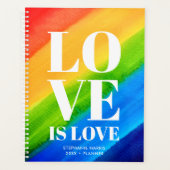 Love Gay Pride Rainbow Planner (Voorkant)
