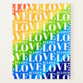 Love Gay Pride Rainbow Planner (Achterkant)