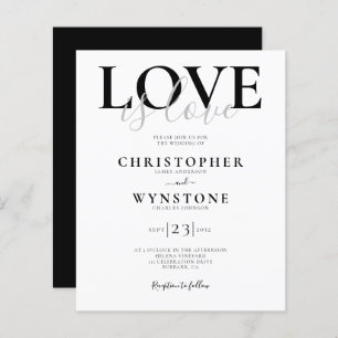 Love Gay Wedding Invitation