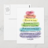 "Love"-gedicht geeft kunstboomontwerp Briefkaart (Voorkant / Achterkant)