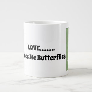 LOVE......Geeft Me Vlinders Extra Grote Beker