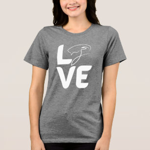 LOVE Geit Dames T-shirt – Grappige Boerderijdierli
