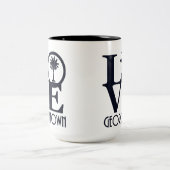 LOVE Georgetown SC 15oz Tweekleurige Koffiemok (Center)