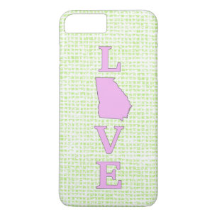 LOVE Georgia State Map iPhone 8 Plus / 7 Plus Hoesje