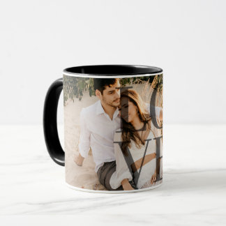 "LOVE" gepersonaliseerd Volledige foto lay-out Mok