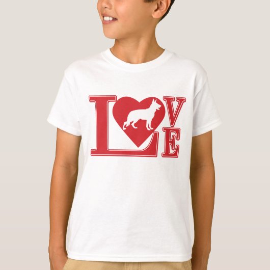 Love German Shepherd Love T-shirt (Voorkant)