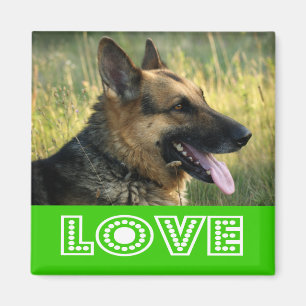 Love German Shepherd Puppy Dog Fridge Magnet Magneet