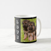 Love German Shepherd Puppy Dogs Coffee Mok (Voorkant rechts)