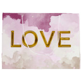 'LOVE' geschenktas (maat Large) Groot Cadeauzakje (Achterkant)