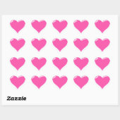 Love Gift Roze Hart Stickers (Vel)
