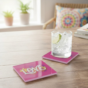 LOVE Glass Onderzetter