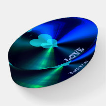 LOVE Glass Paperweight