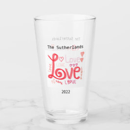 LOVE Glass Tumbler