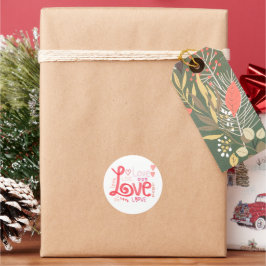 LOVE Glossy Klassieke Stickers van 1,5 inch