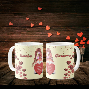 Love Gnome Happy Valentines Day Koffiemok