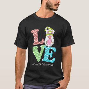 Love Gnome Oncology Neopard Happy Paasdag T-shirt