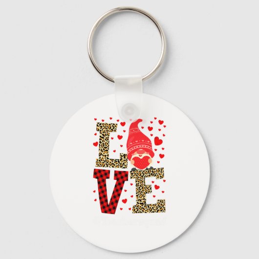Love Gnome Teacher Squad Valentines Day Teacher St Sleutelhanger (Voorkant)