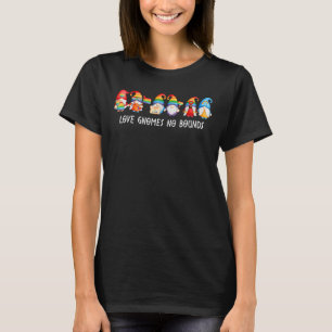Love Gnomes No Bounds Lgbt Community Gay Pride Mon T-shirt