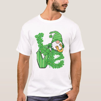 Love Gnomes Shamrock Hoefijzer T-shirt
