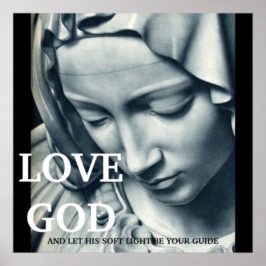 LOVE GOD...32x32 POSTER (Voorkant)