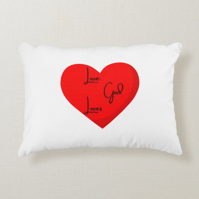Love God Loves Coussin décoratif (Devant)