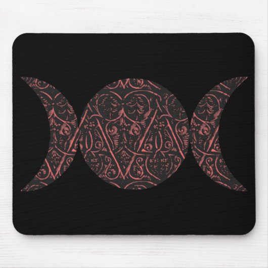 Love Goddess Black background mousepad Muismat (Voorkant)