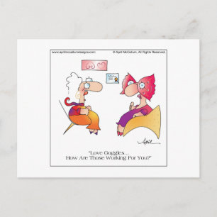 LOVE GOGGLES Briefkaart door April McCallum