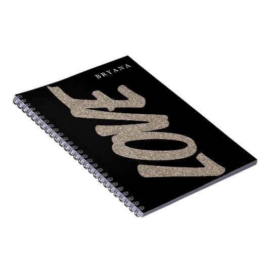 LOVE Gold Parties scintillant Sparkle Carnet moder (Côté Droit)