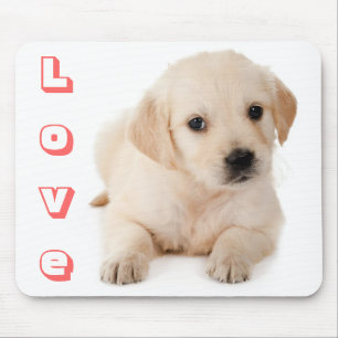 Love Golden Retriever Puppy Dog Mousepad Muismat