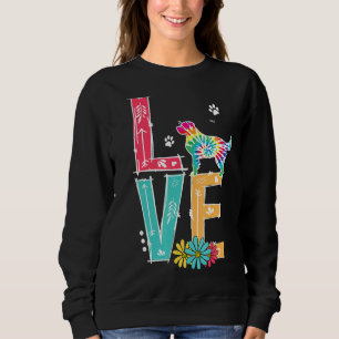 Love Golden Retriever Tie Dye Rainbow Golden Retri Trui
