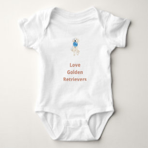 Love Golden Retrievers - Golden Retriever Romper