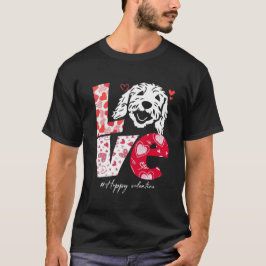 Love Goldendoodle hondenliefhebber valentijn T-shirt
