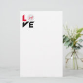 Love golf briefpapier (Staand voorkant)