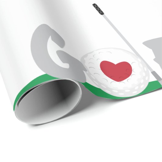 Love Golf Cadeaupapier (Rol Hoek)