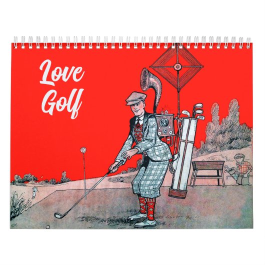 Love Golf - Calendrier Golf Vintage (Protection)
