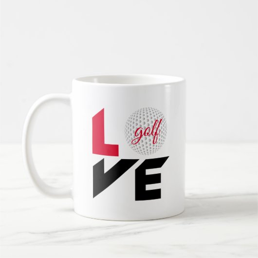 Love golf koffiemok (Links)
