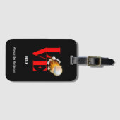 Love Golf Personalized Sports Bagagelabel (Voorkant (horizontaal))