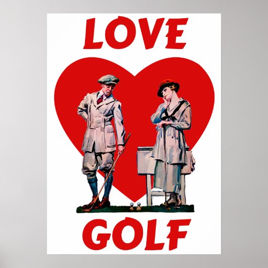 Love Golf Poster (Voorkant)